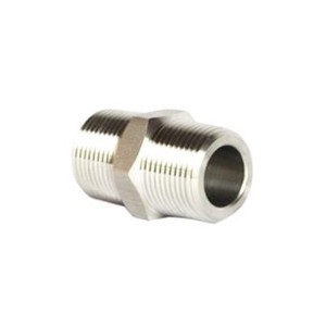 Stainless steel forged thread hexagonal nipple