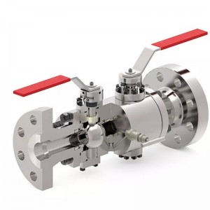 Double block and bleed ball valve