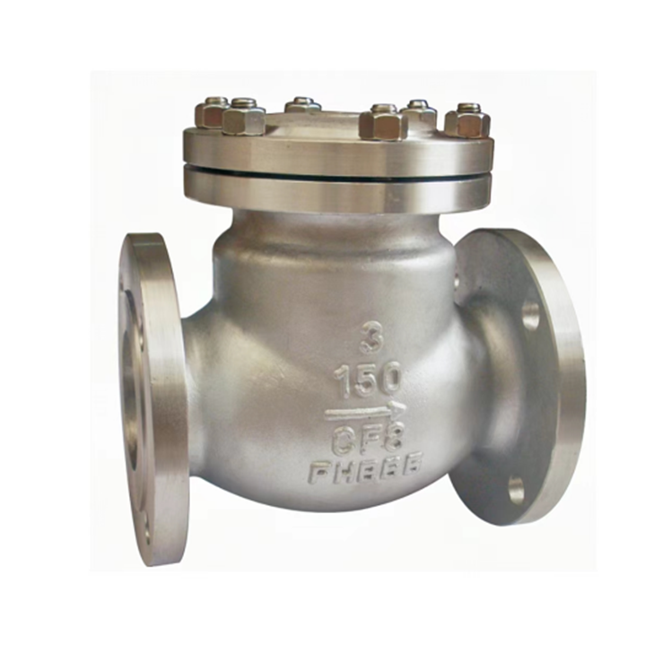 Cast steel swing type check valve